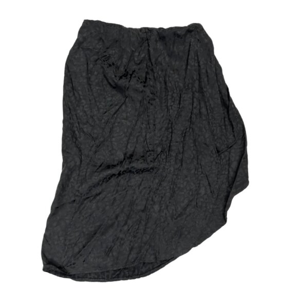 bohme Dresses & Skirts - Black Leopard Print Metallic Skirt Hi Low Bohme Medium Women